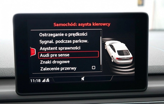 Audi A5 cena 179850 przebieg: 90295, rok produkcji 2019 z Rybnik małe 781